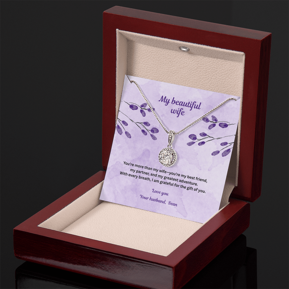 Beautiful pendant necklace in a gift box  - perfect gift for wife - EHNW01