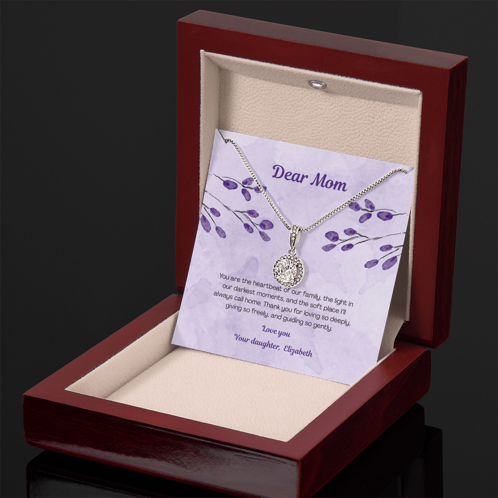 Beautiful pendant necklace in a gift box - meaningful gift for mom - EHNM01