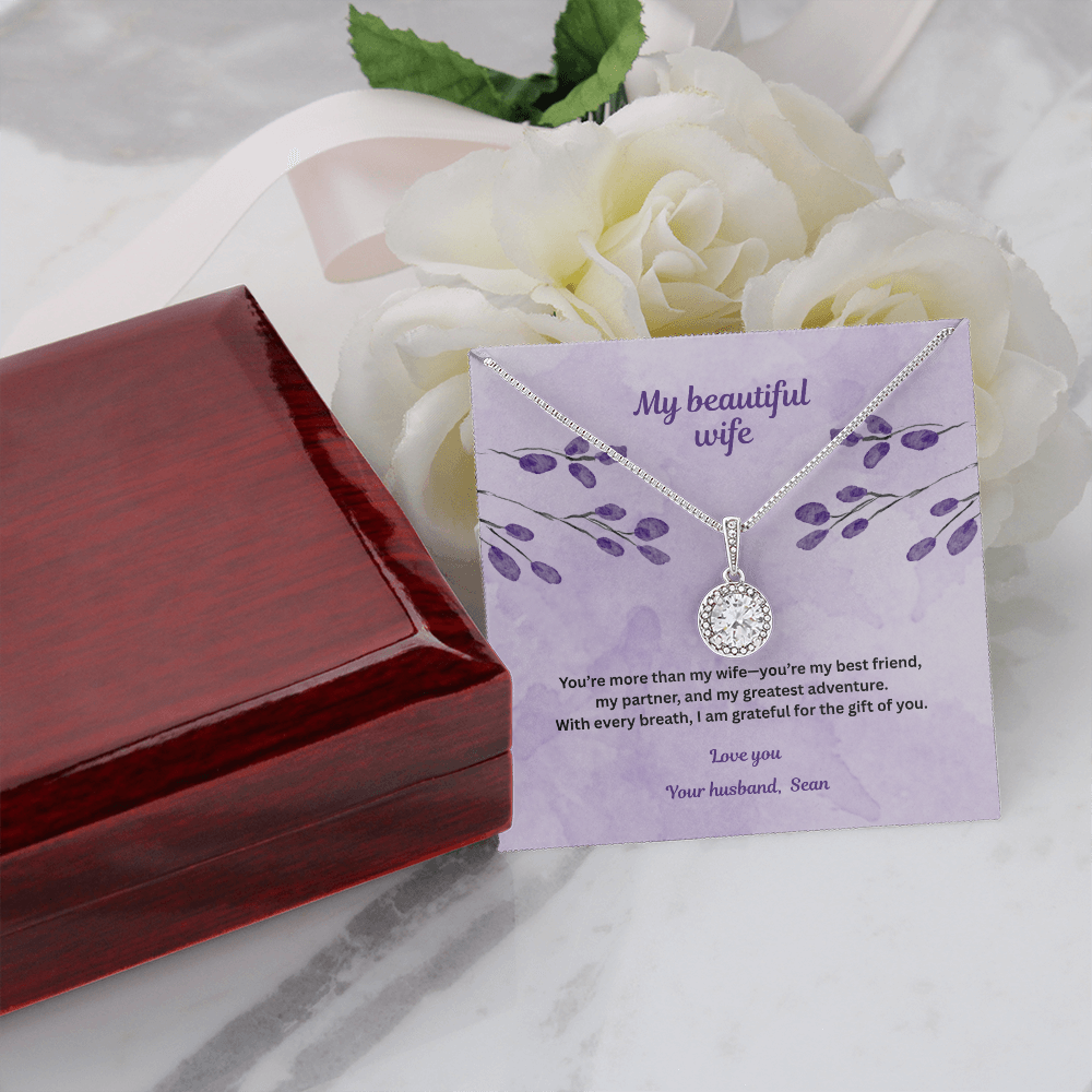Beautiful pendant necklace in a gift box  - perfect gift for wife - EHNW01