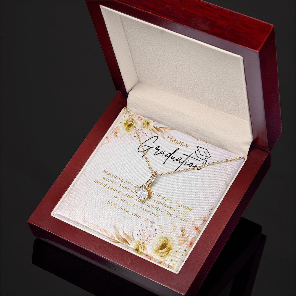 Necklace with Message Card - Meaningful Graduation Gift for Daughter from Mom, NAG01