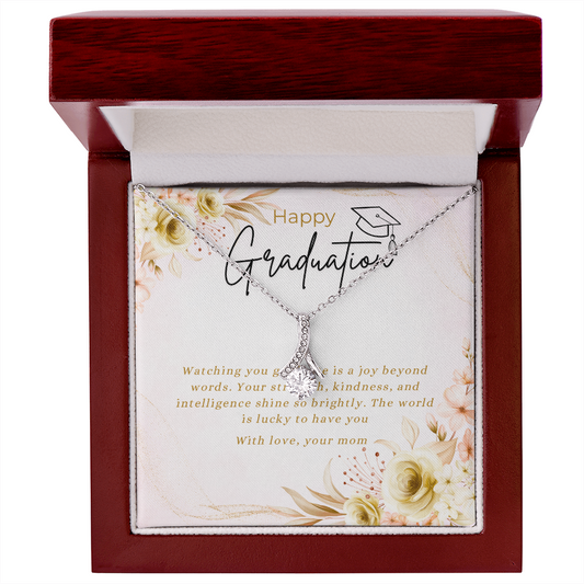Necklace with Message Card - Meaningful Graduation Gift for Daughter from Mom, NAG01