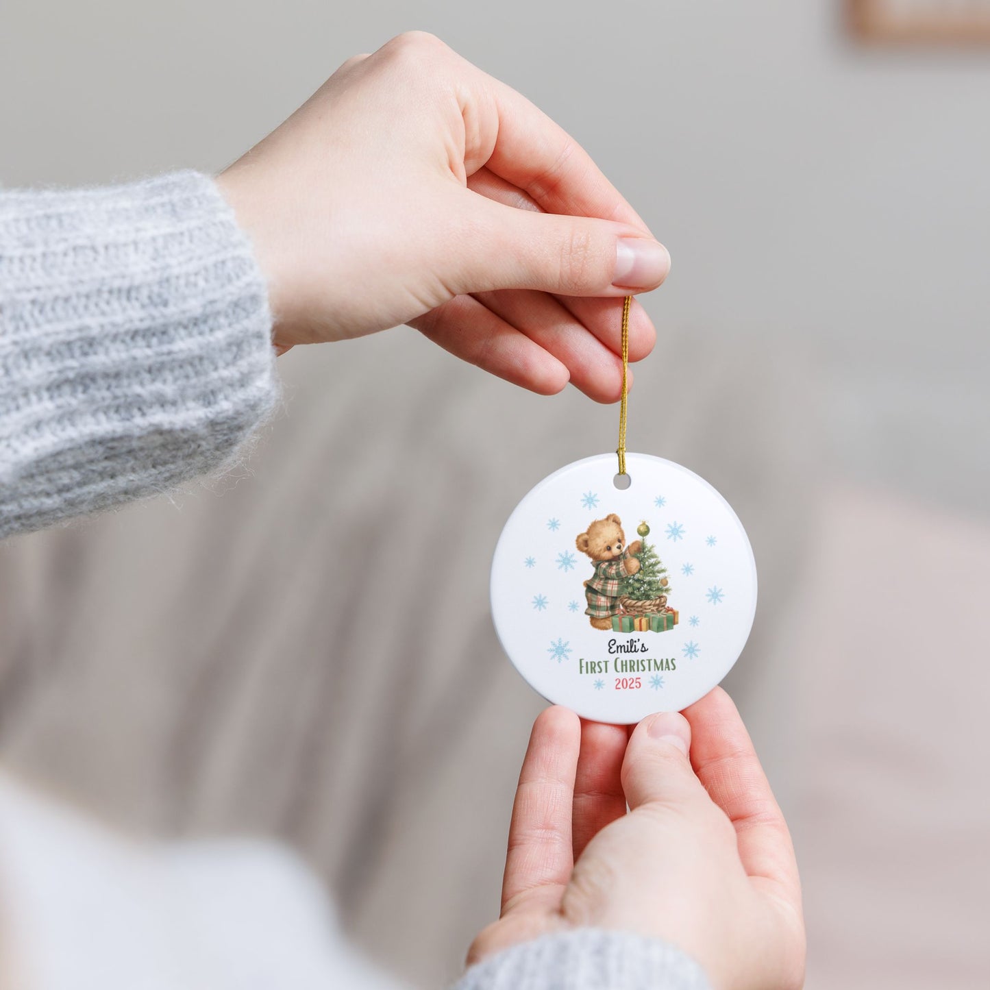 Personalized Christmas Ornament | Custom First Christmas Ornament | Personalized Tree Ornament 001