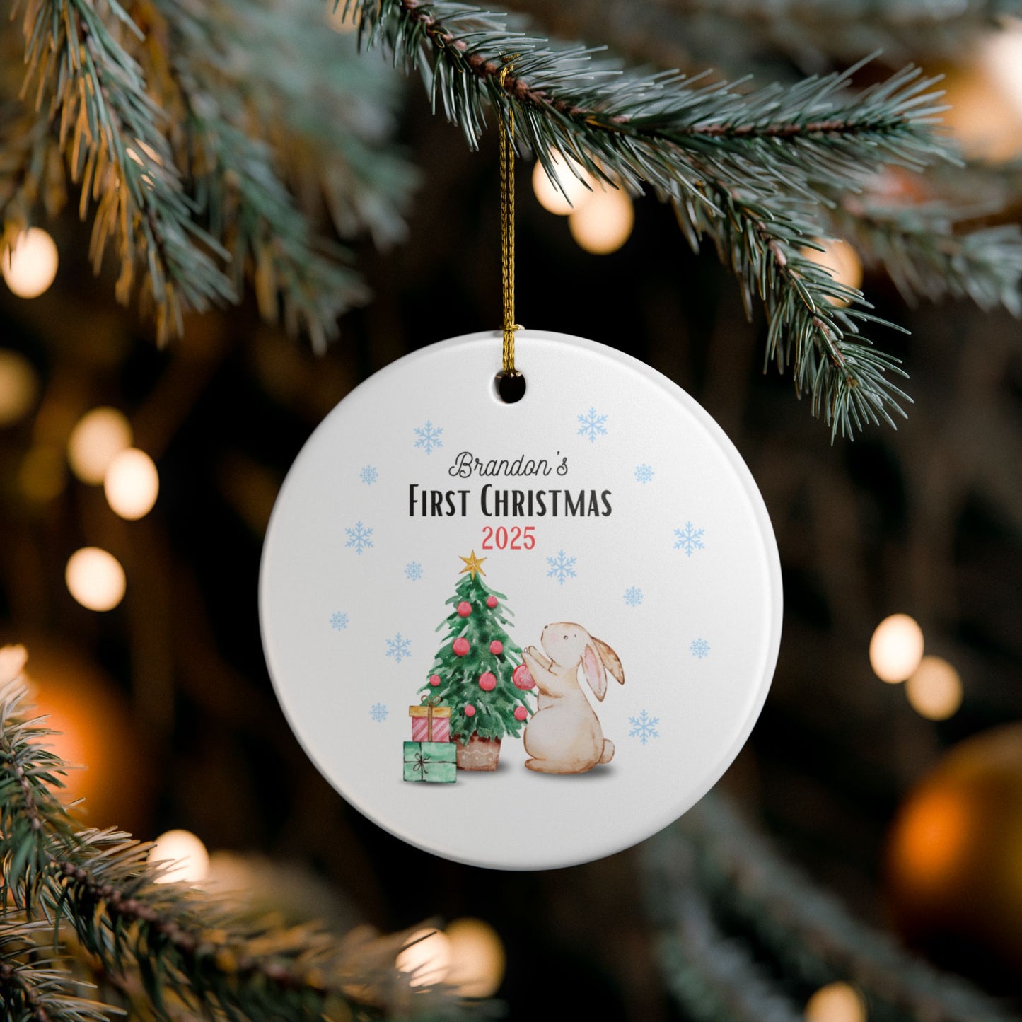 Personalized Christmas Ornament | Custom First Christmas Ornament | Personalized Tree Ornament 002