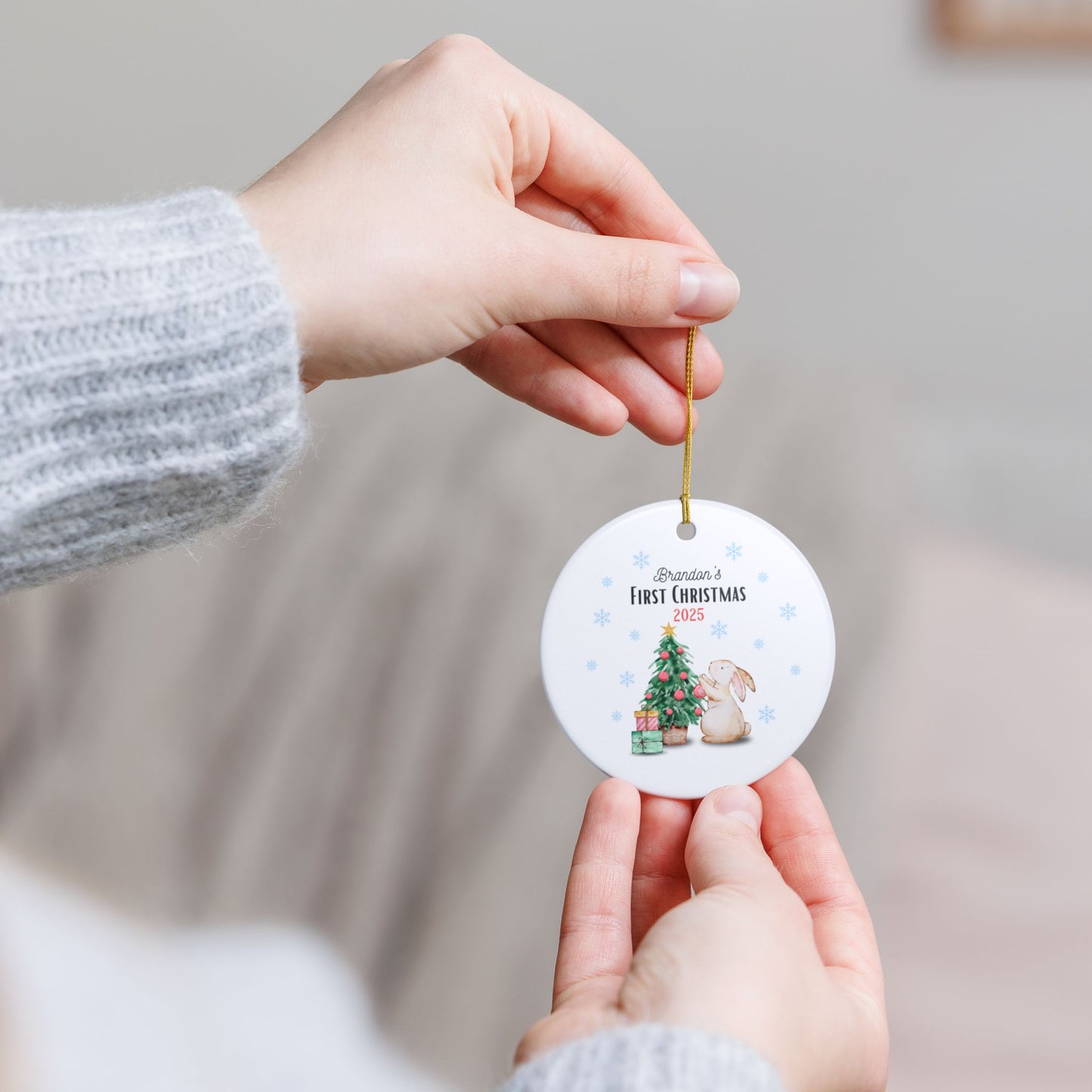 Personalized Christmas Ornament | Custom First Christmas Ornament | Personalized Tree Ornament 002