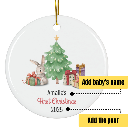 Personalized Christmas Ornament | Custom First Christmas Ornament | Personalized Tree Ornament 008