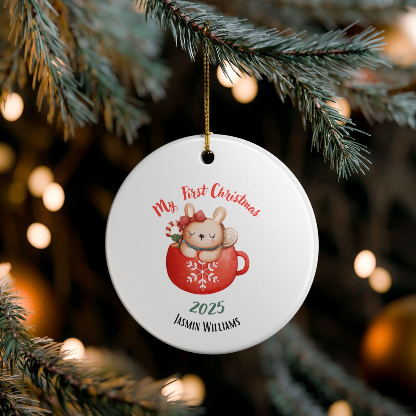 Personalized Christmas Ornament | Custom First Christmas Ornament | Personalized Tree Ornament 010